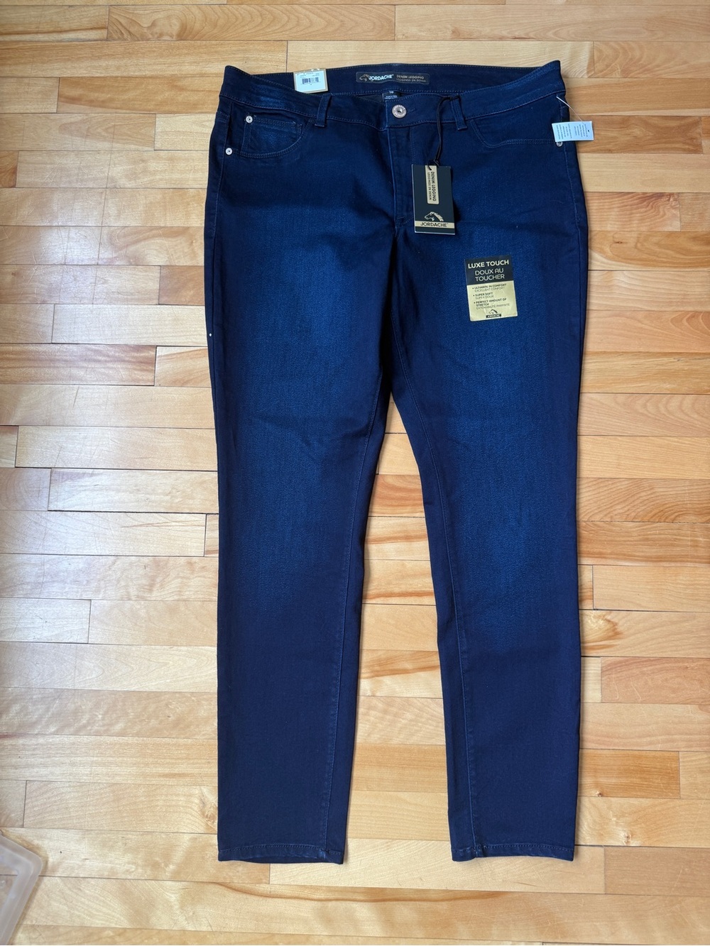 Jordache Navy Blue Luxe Touch Skinny Jeans